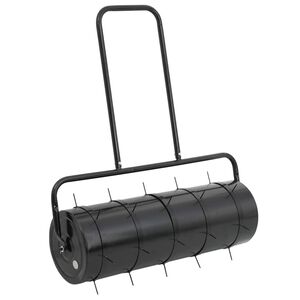 vidaXL Have gr&aelig;srulle med aerator klemmer &Oslash; 30 x 90 cm St&aring;l