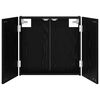 vidaXL Dartboard Skab Sort eg 56 x 12 x 53,5 cm Konstrueret tr&aelig;