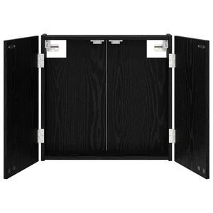 vidaXL Dartboard Skab Sort eg 56 x 12 x 53,5 cm Konstrueret tr&aelig;