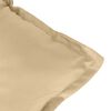vidaXL stolehynder med lav ryg 6 stk. 100x50x7 cm stof beige