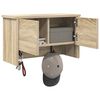vidaXL V&aelig;gmonteret Jakkeholder med hylde Sonoma eg 50 x 20 x 30 cm
