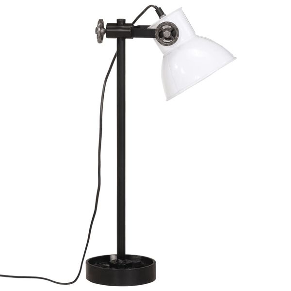 vidaXL skrivebordslampe 25 W 15x15x55 cm E27 hvid