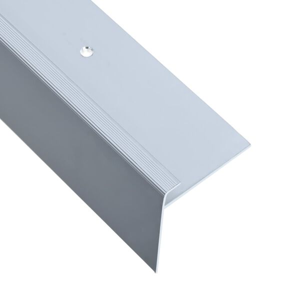 vidaXL 15 stk. trappelister F-facon 134 cm aluminium s&oslash;lvfarvet