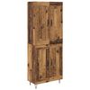 vidaXL Highboard Gammelt tr&aelig; 69,5 x 34 x 180 cm Konstrueret tr&aelig;