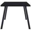 vidaXL spisebord 160x80x75 cm hærdet glas sort