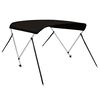 vidaXL biminitop med 2 buer 180x130x110 cm sort