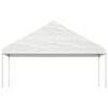 vidaXL pavillon med tag 20,07x5,88x3,75 m polyethylen hvid
