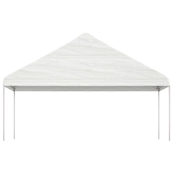 vidaXL pavillon med tag 20,07x5,88x3,75 m polyethylen hvid