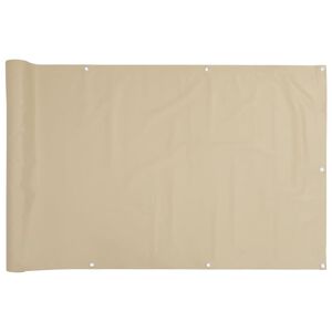 vidaXL balkonafsk&aelig;rmning Oxford-stof 90x600 cm beige