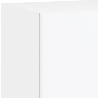 vidaXL tv-bord med LED-lys 40,5x30x60 cm hvid