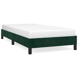 vidaXL Sengeramme uden madras M&oslash;rkegr&oslash;n 80x200 cm Fl&oslash;jl