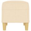 vidaXL b&aelig;nk 70x35x41 cm stof cremefarvet