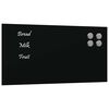 vidaXL v&aelig;gh&aelig;ngt magnettavle 40x20 cm h&aelig;rdet glas sort
