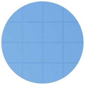 vidaXL Poolbundm&aring;tte 16 stk. &Oslash; 235 cm Rund EVA skum Bl&aring;