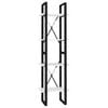 vidaXL bogreol med 4 hylder 40x30x140 cm konstrueret tr&aelig; hvid