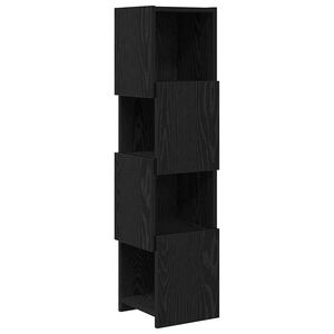 vidaXL Hj&oslash;rneskab 25,5x25x102cm Konstrueret tr&aelig; Sort eg