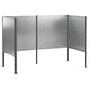 vidaXL Skjuler til affaldsbeholder 167 x 85 x 113 cm Galvaniseret st&aring;l
