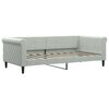 vidaXL daybed 90x190 cm velour lysegr&aring;