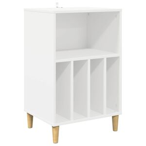 vidaXL Pladespiller Stativ Hvid 47 x 39,5 x 74,5 cm Konstrueret tr&aelig;