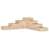 vidaXL haveplantekasse 4-lags 106x104,5x36 cm massivt tr&aelig; fyrretr&aelig;