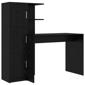vidaXL Bord Sort eg 133,5 x 50 x 124 cm 2 stk.