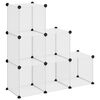 vidaXL kubeformede opbevaringskasser 6 stk. PP transparent