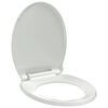 vidaXL soft close-toilets&aelig;de oval hvid