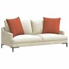 vidaXL Sofapuder 2 pcs R&oslash;d orange 80 x 80 cm Velourstof