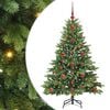 vidaXL Kunstigt juletr&aelig; med 150 LED'er Gr&oslash;n 120 cm PE og PVC