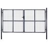 vidaXL havel&aring;ge i net galvaniseret st&aring;l 300x150 cm gr&aring;