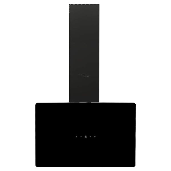 vidaXL v&aelig;gh&aelig;ngt emh&aelig;tte 60 cm st&aring;l og h&aelig;rdet glas sort