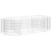 vidaXL gabion-højbed 200x100x50 cm galvaniseret jern