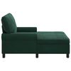vidaXL Chaise Lounge med pude M&oslash;rkegr&oslash;n 91 x 157 x 91 cm Fl&oslash;jl