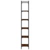 vidaXL bogreol 6 hylder 40x30x188 cm konstrueret træ brunt eg