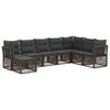 vidaXL Havesofa S&aelig;t 8 stk. Gr&aring; polyrattan