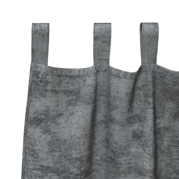 vidaXL Velour Gardiner med gardiner 2 pcs Gr&aring; 225 x 140 cm Fl&oslash;jl