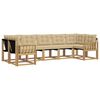 vidaXL Udend&oslash;rs sofagruppe med pude 7 pcs Hvid og Beige