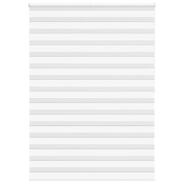 vidaXL zebragardin hvid 165x200 cm stofbredde 160,9 cm polyester