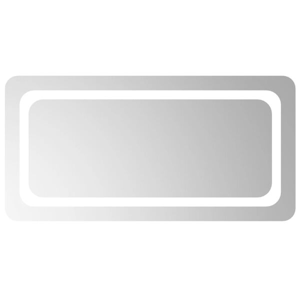 vidaXL badev&aelig;relsesspejl med LED-lys 80x40 cm