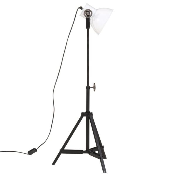vidaXL gulvlampe 35x35x65/95 cm 25 W E27 hvid