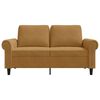 vidaXL 2-personers sofa 120 cm fl&oslash;jl brun
