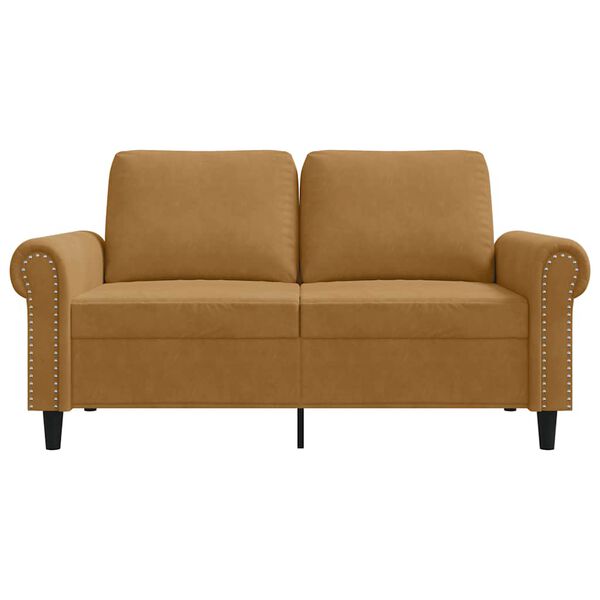 vidaXL 2-personers sofa 120 cm fl&oslash;jl brun