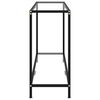 vidaXL konsolbord 140x35x75 cm h&aelig;rdet glas transparent