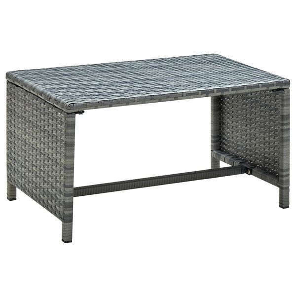 vidaXL sofabord 70x40x38 cm polyrattan antracitgr&aring;