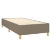 vidaXL Boxspring sengeramme 90x200 cm stof gr&aring;brun