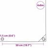 vidaXL Tarpaulin 650g / m&sup2; Orange 4 x 8 m L&aelig;rred med PVC-bel&aelig;gning