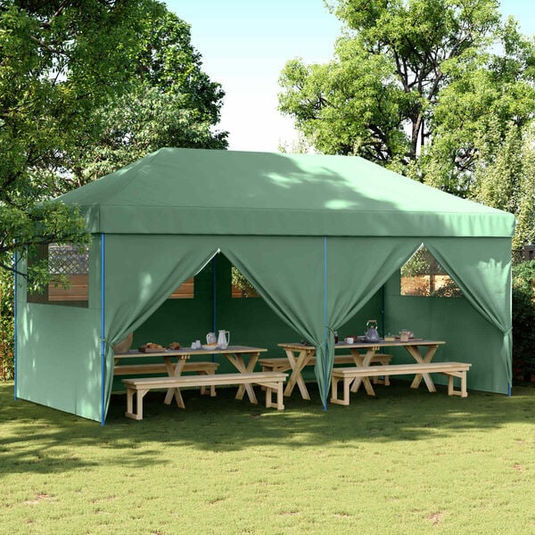 vidaXL Party Tent Gr&oslash;n 292 x 580 x 315 cm Oxford stof