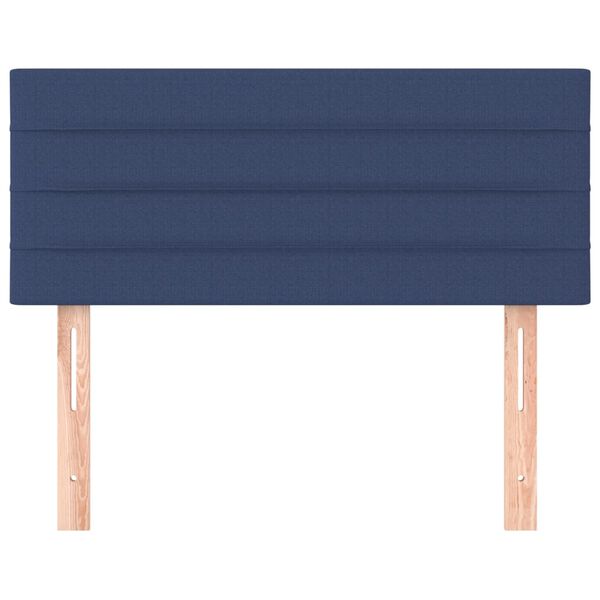 vidaXL sengegavl 100x5x78/88 cm stof bl&aring;