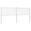 vidaXL udskiftningsgavl 193 cm metal hvid