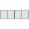 vidaXL Hunded&oslash;r 2 stk. Sort 100 x 60 cm Galvaniseret st&aring;l